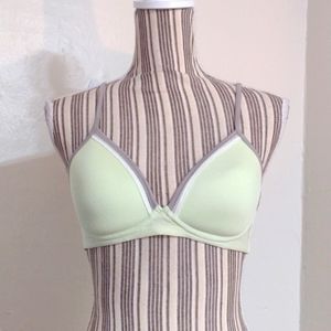 Luleh Lime Green Wire Free Full Coverage Comfort  Bra Size 34C